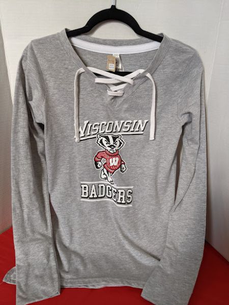 Ladies Lace-Up Long Sleeve Top
